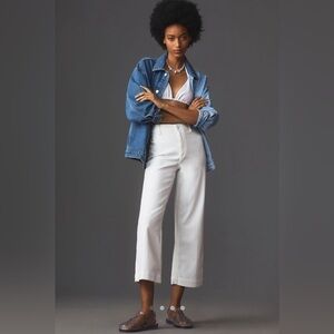 Paige Nellie Wide Leg Jean, CRISP WHITE - 28